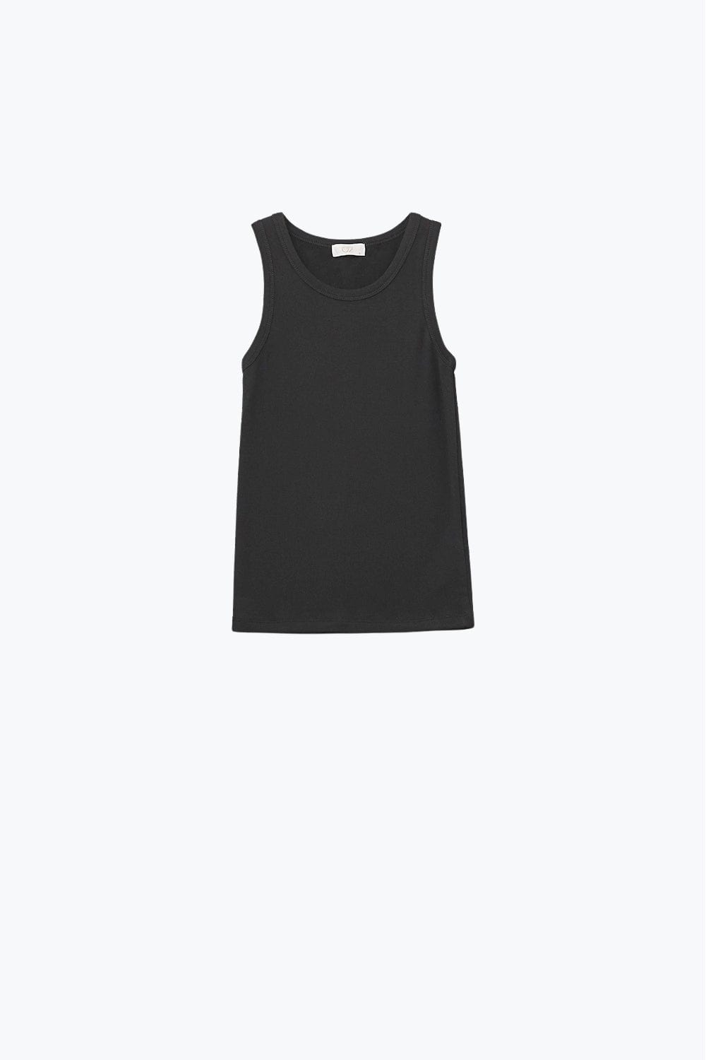 Q2 Women's Tees & Tanks Super Soft Knitted Basic Tank In Black