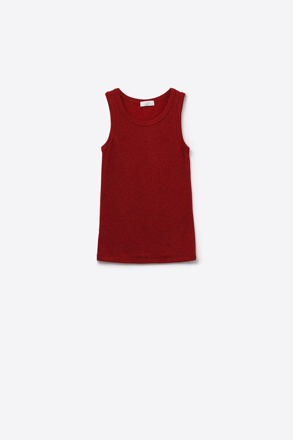 Q2 Women's Tees & Tanks Super Soft Knitted Basic Tank In Ruby Red