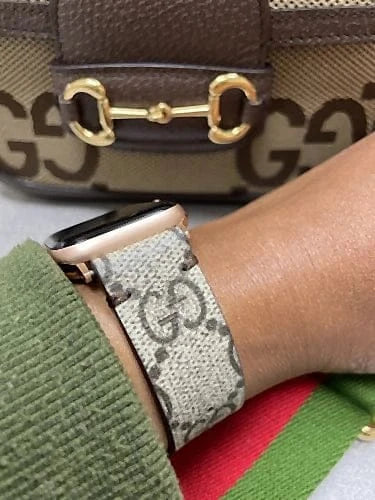 Repurposed Gifts Watch Band Apple Watch Band Repurposed Classic GG Monogram