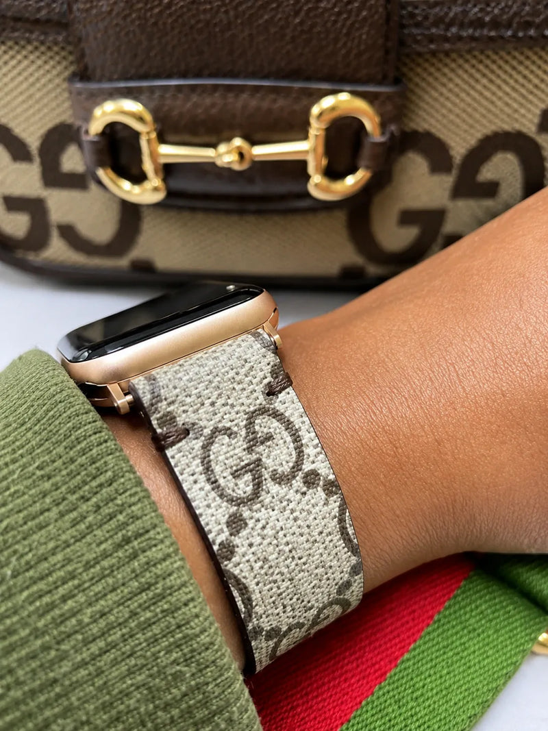Repurposed Gifts Watch Band Apple Watch Band Repurposed Classic GG Monogram
