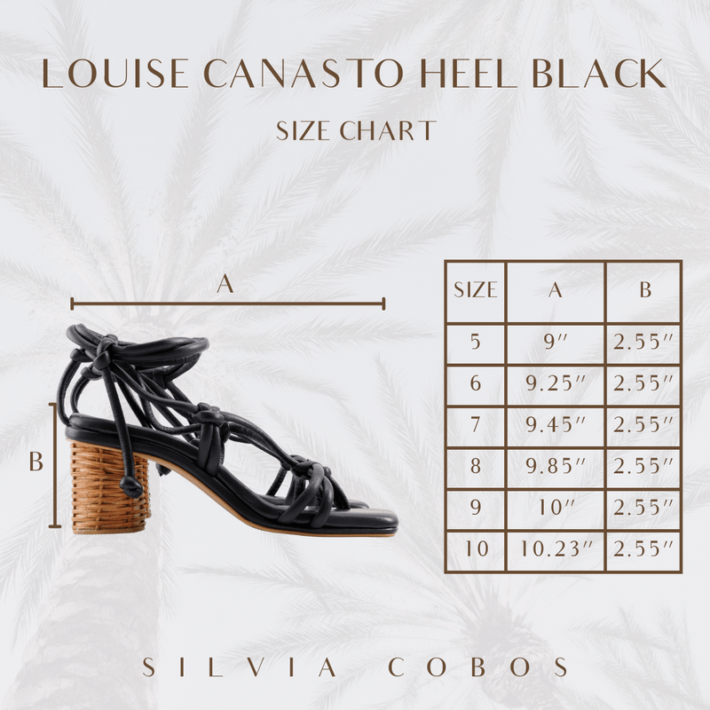 Silvia Cobos HEELS Silvia Cobos Louise Canasto Heel Black