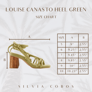 Silvia Cobos HEELS Silvia Cobos Louise Canasto Heel Green