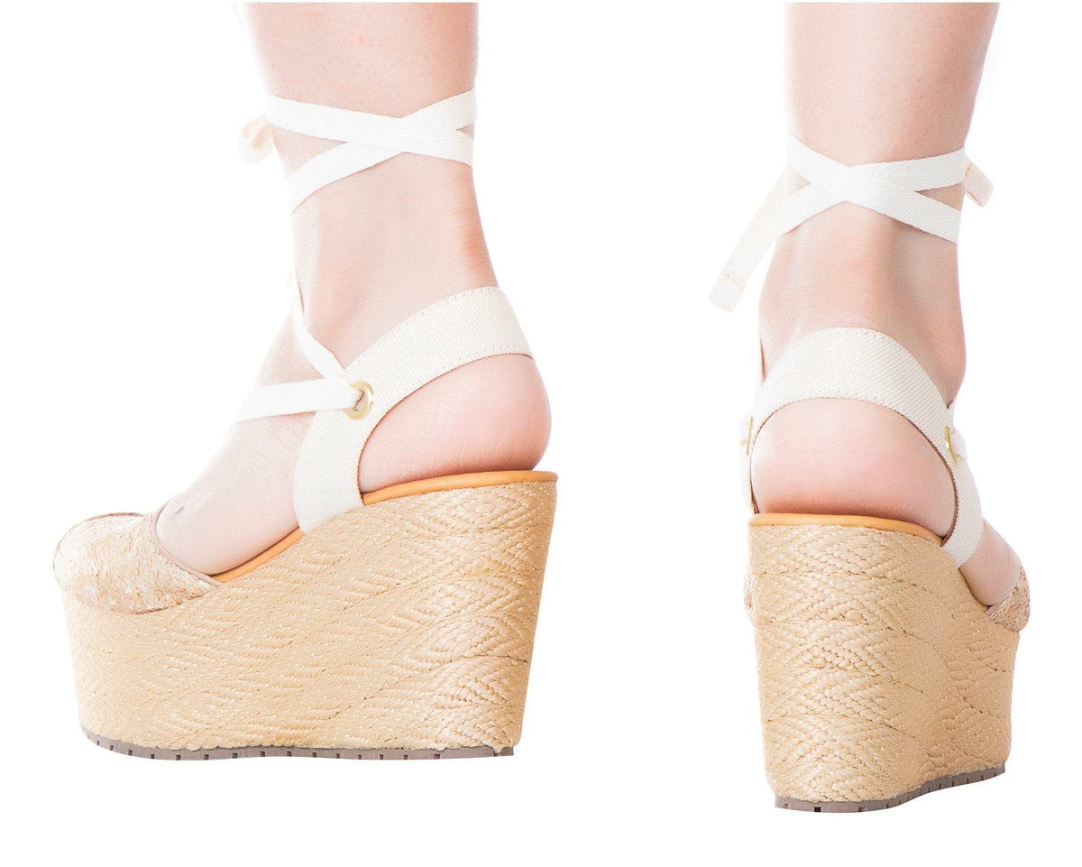 Silvia Cobos Women's Espadrille Espadrille Sandals Silvia Cobos Lace Up Gold