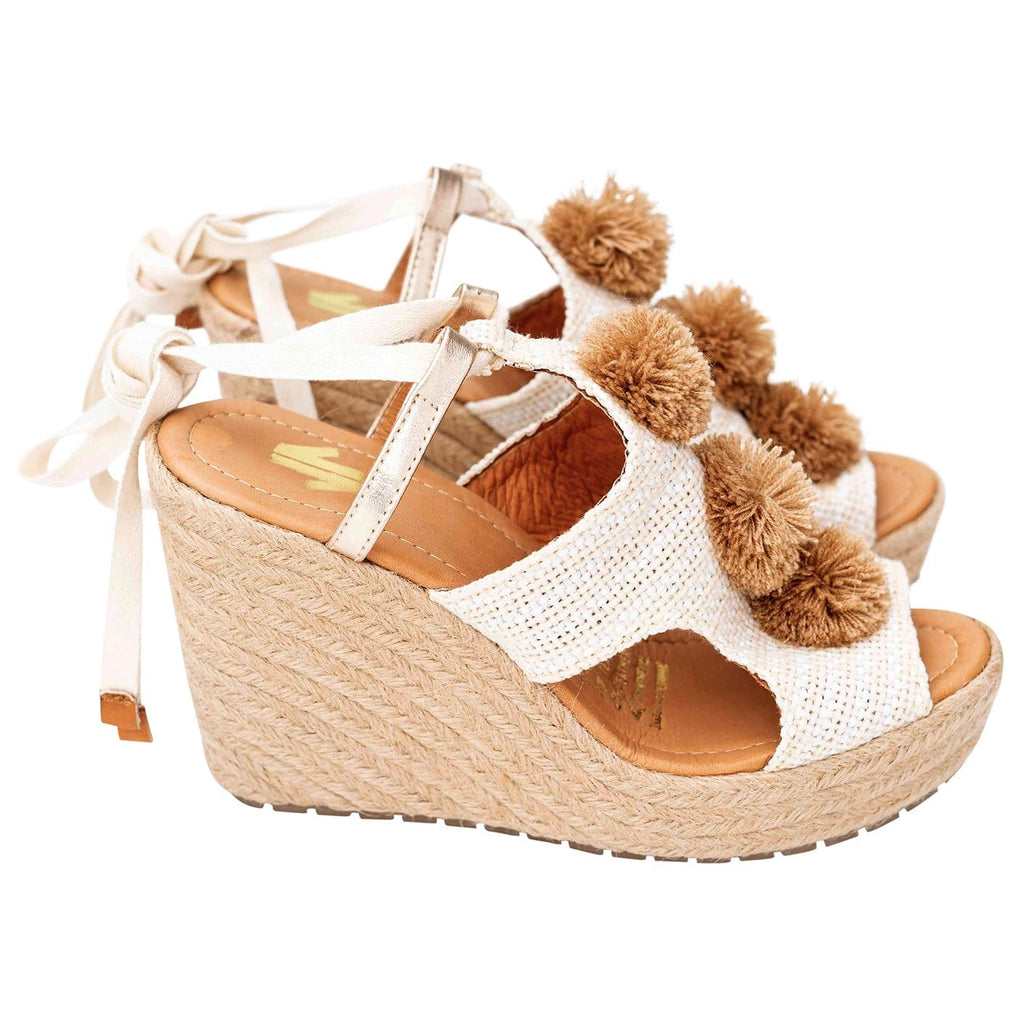 Silvia Cobos Women's Espadrille Platform Espadrille Silva Cobos Carioca Beige