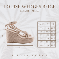 Silvia Cobos Women's Espadrille Silvia Cobos Louise Wedges Beige