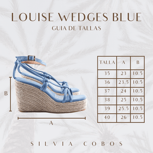 Silvia Cobos Women's Espadrille Silvia Cobos Louise Wedges Blue