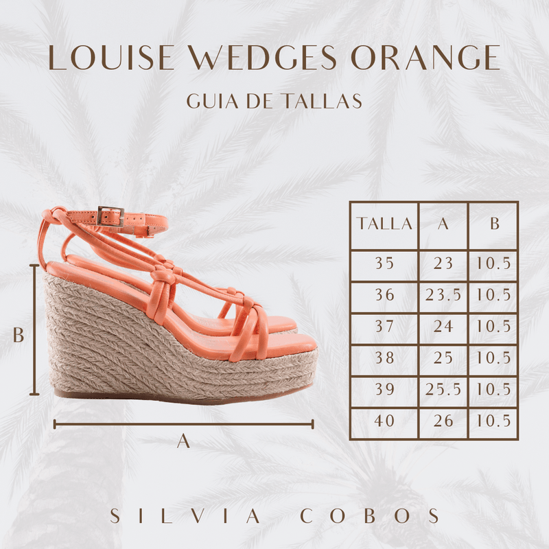 Silvia Cobos Women's Espadrille Silvia Cobos Louise Wedges Orange