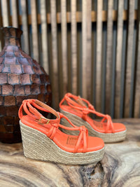 Silvia Cobos Women's Espadrille Silvia Cobos Louise Wedges Orange