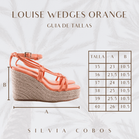 Silvia Cobos Women's Espadrille Silvia Cobos Louise Wedges Orange