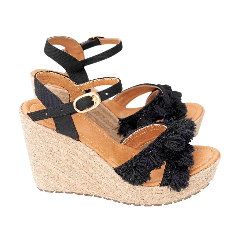 Silvia Cobos Women's Espadrille Silvia Cobos Platform Espadrille Silva Cobos Cha Cha Black