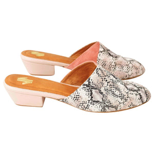 Silvia Cobos Women's Mules Mules Silvia Cobos Bossa Nude-Snake Print