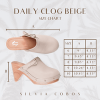 Silvia Cobos Women's Mules Silvia Cobos Daily Clog Beige