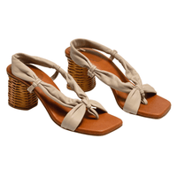 Silvia Cobos Women's Sandals 10 / Beige Silvia Cobos Wonder Mid Heel Beige