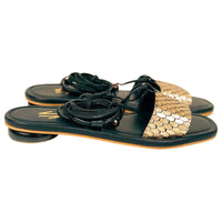 Silvia Cobos Women's Sandals Flat Sandals Silvia Cobos Santos Black