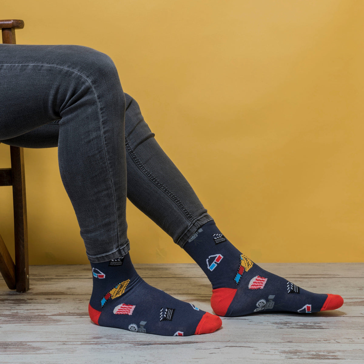 Socks n Socks Men's Fashion - Men's Underwear and Loungewear - Men's Socks One Color / One Size Men's Cinema Socks