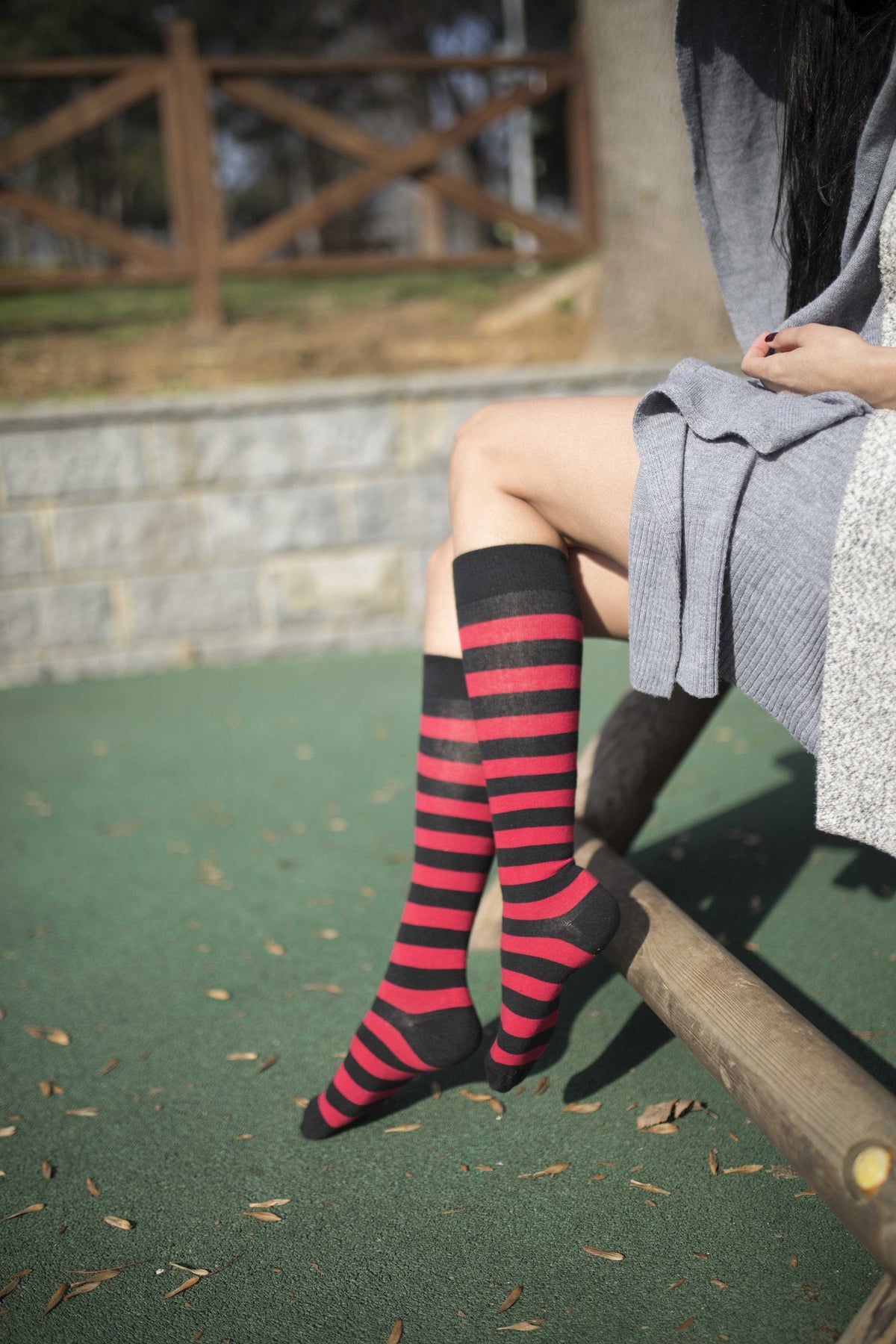 Socks n Socks Women's Fashion - Women's Intimates and Loungewear - Women's Socks & Hosiery - Socks One Color / One Size Women's Blaze Stripe Knee High Socks