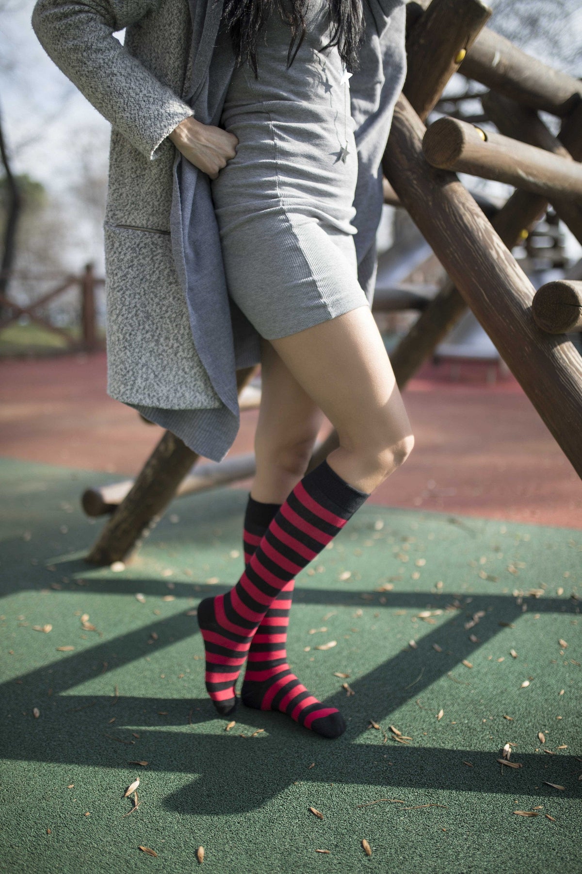 Socks n Socks Women's Fashion - Women's Intimates and Loungewear - Women's Socks & Hosiery - Socks One Color / One Size Women's Blaze Stripe Knee High Socks