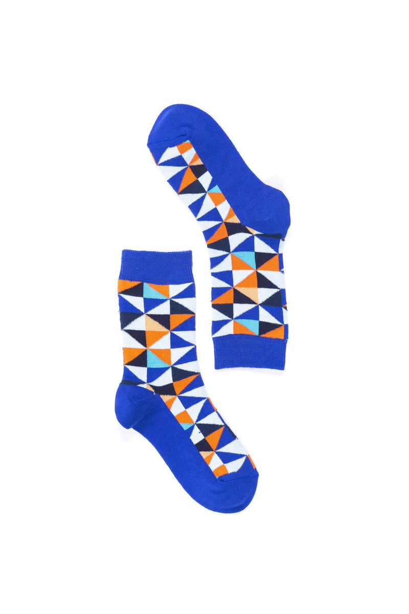 Socks n Socks Women's Fashion - Women's Intimates and Loungewear - Women's Socks & Hosiery - Socks One Color / One Size Women's Blue Triangle Socks
