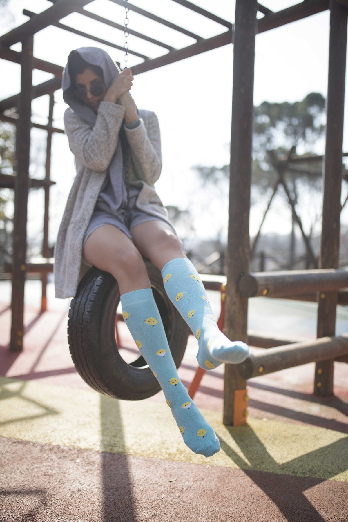 Socks n Socks Women's Fashion - Women's Intimates and Loungewear - Women's Socks & Hosiery - Socks One Color / One Size Women's Duck Knee High Socks