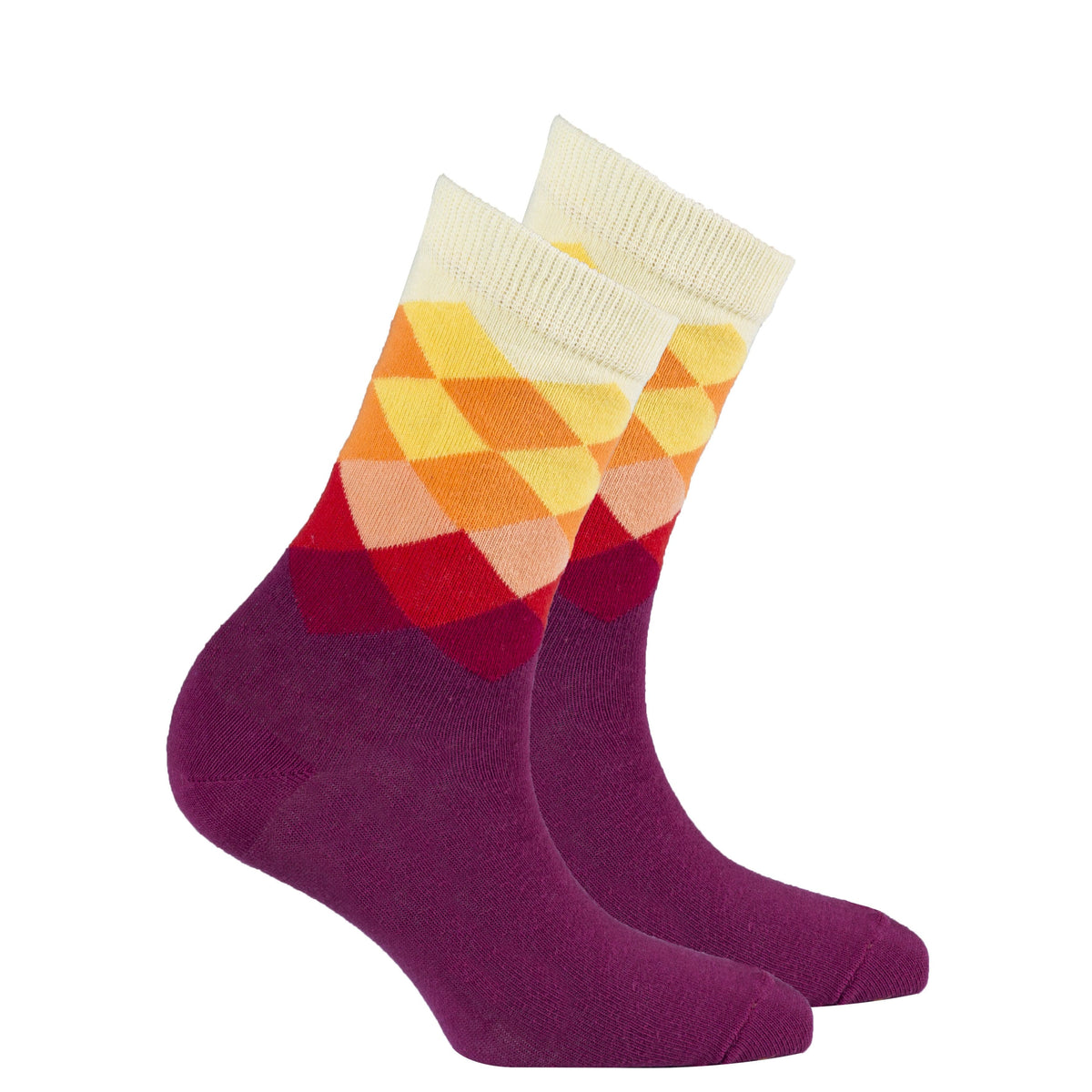 Socks n Socks Women's Fashion - Women's Intimates and Loungewear - Women's Socks & Hosiery - Socks One Color / One Size Women's Flame Diamond Socks