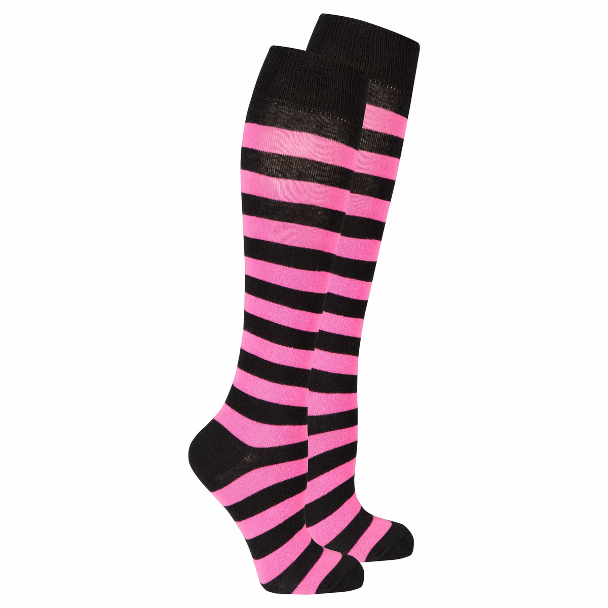 Socks n Socks Women's Fashion - Women's Intimates and Loungewear - Women's Socks & Hosiery - Socks One Color / One Size Women's Flamingo Stripe Knee High Socks