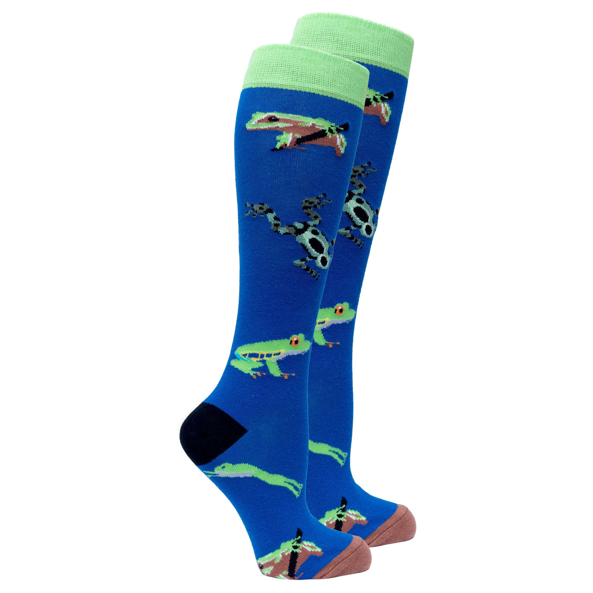 Socks n Socks Women's Fashion - Women's Intimates and Loungewear - Women's Socks & Hosiery - Socks One Color / One Size Women's Frog Knee High Socks