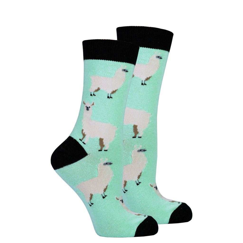 Socks n Socks Women's Fashion - Women's Intimates and Loungewear - Women's Socks & Hosiery - Socks One Color / One Size Women's Llama Socks