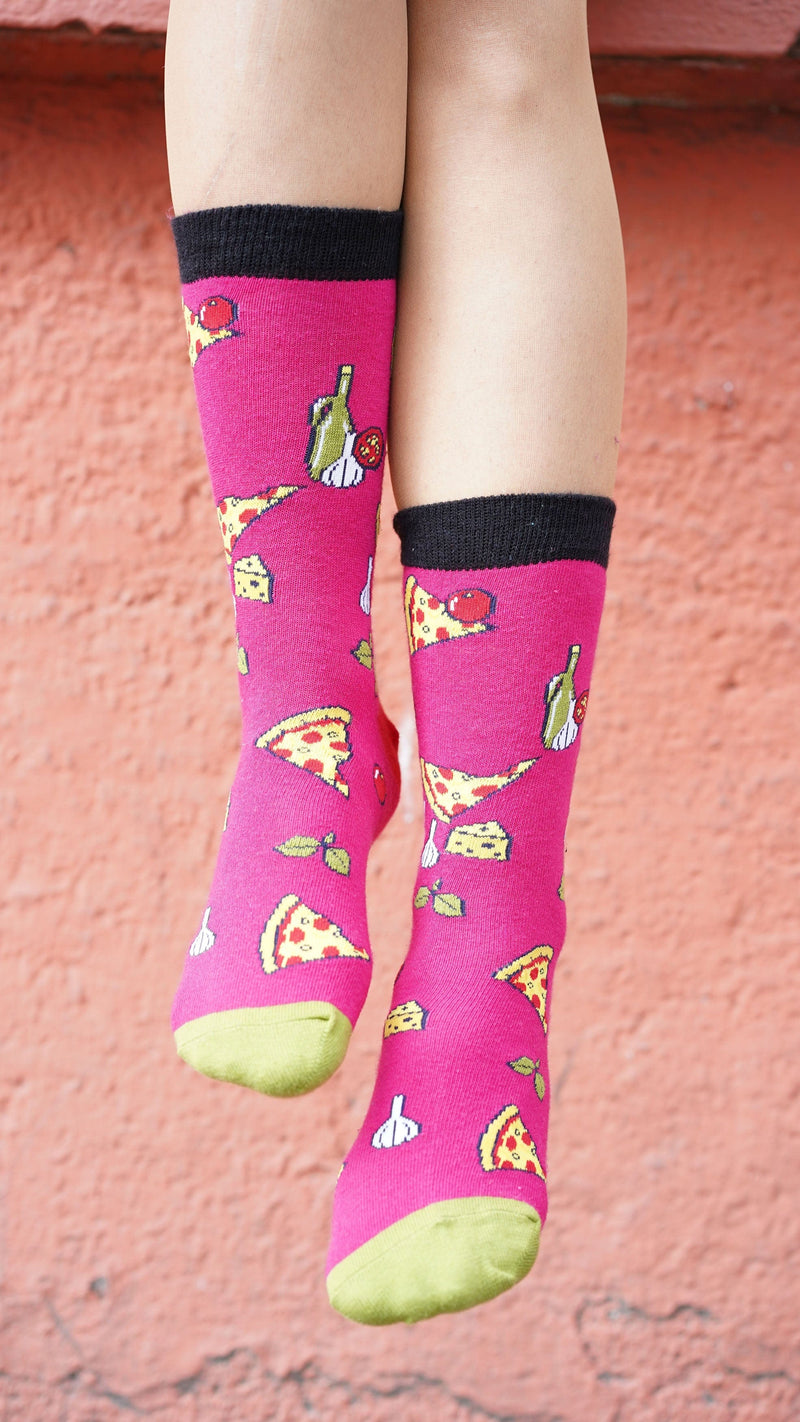 Socks n Socks Women's Fashion - Women's Intimates and Loungewear - Women's Socks & Hosiery - Socks One Color / One Size Women's Pizza Chef Socks