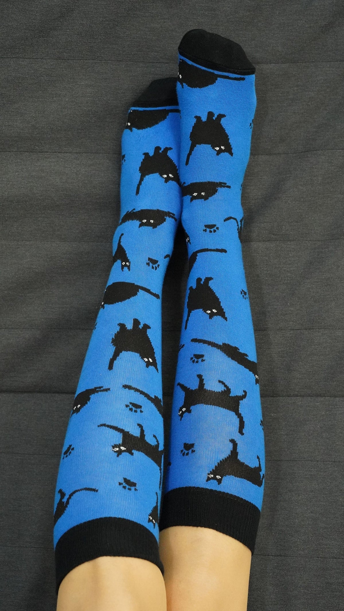 Socks n Socks Women's Fashion - Women's Intimates and Loungewear - Women's Socks & Hosiery - Socks One Color / One Size Women's Shadow Cat Knee High Socks