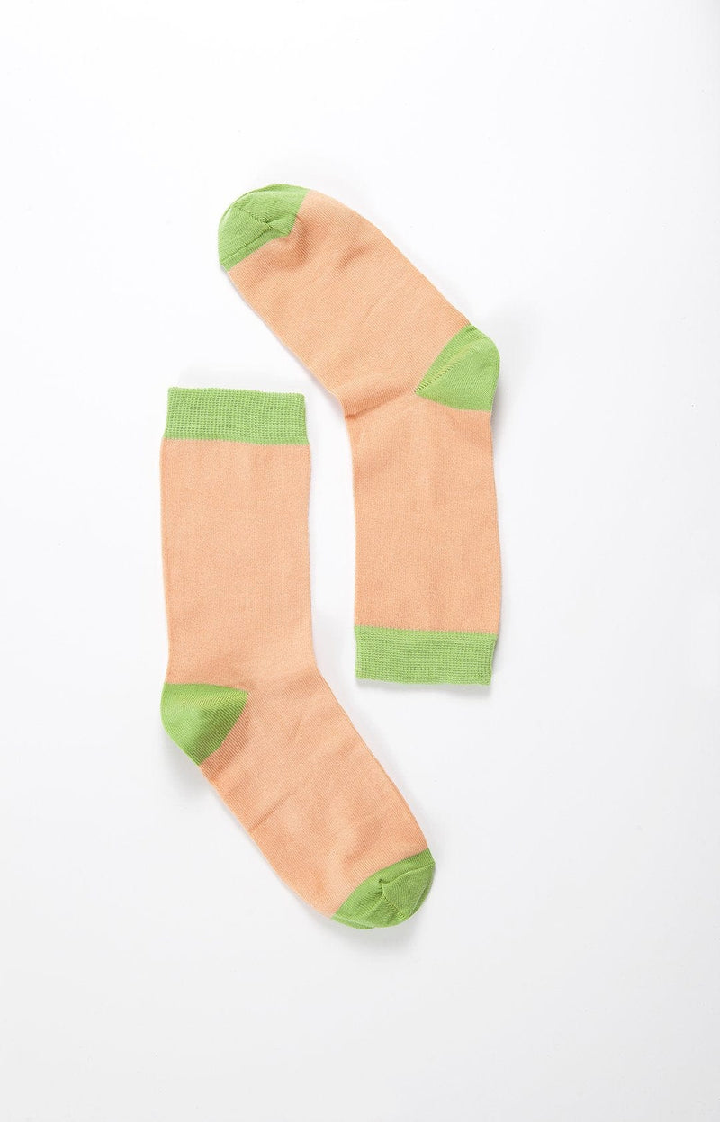 Socks n Socks Women's Fashion - Women's Intimates and Loungewear - Women's Socks & Hosiery - Socks One Color / One Size Women's Tangerine Grass Socks