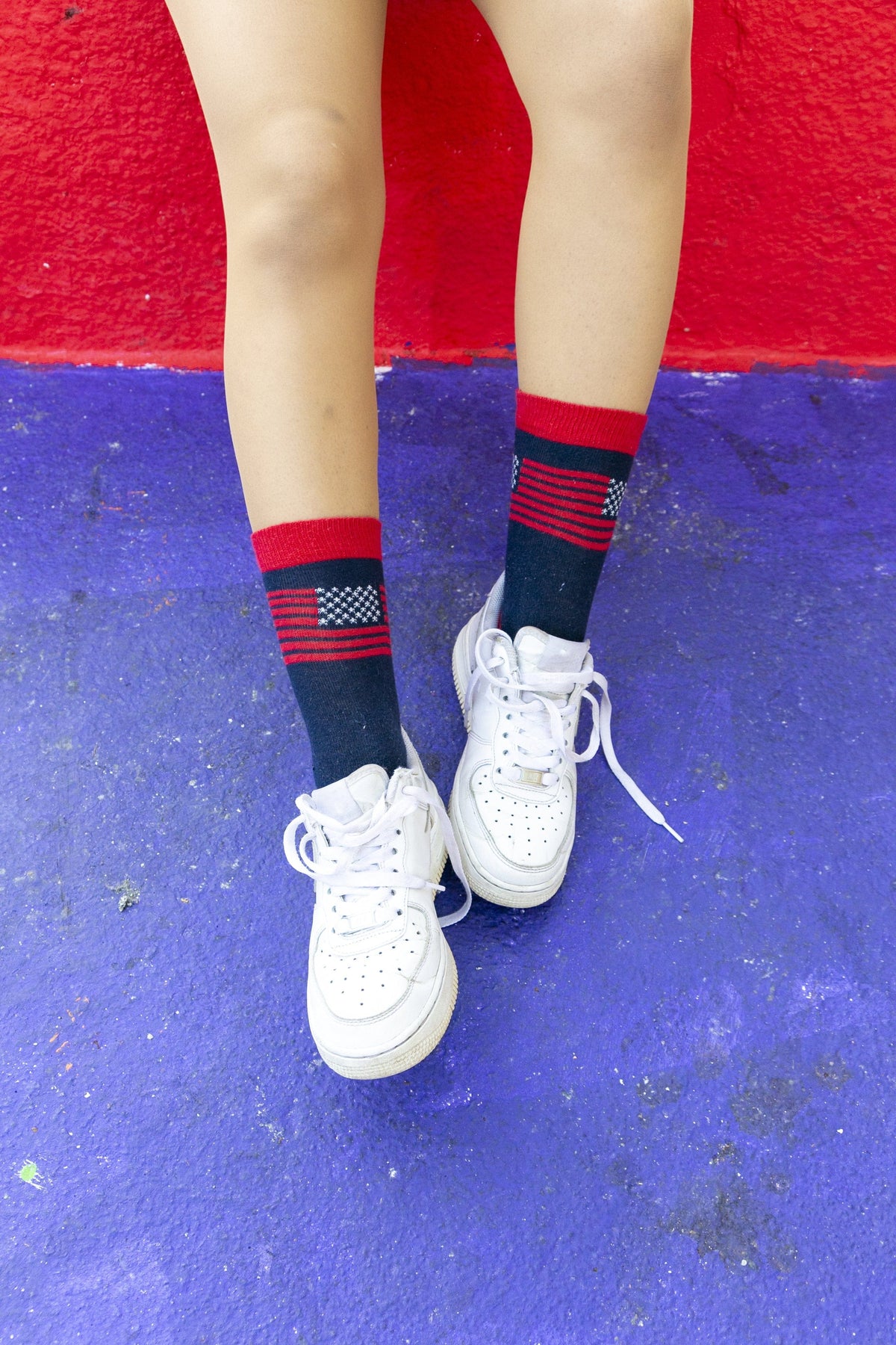 Socks n Socks Women's Fashion - Women's Intimates and Loungewear - Women's Socks & Hosiery - Socks One Color / One Size Women's Usa Flag Socks
