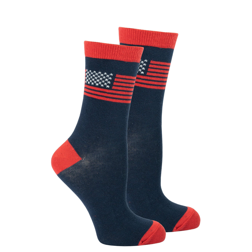 Socks n Socks Women's Fashion - Women's Intimates and Loungewear - Women's Socks & Hosiery - Socks One Color / One Size Women's Usa Flag Socks