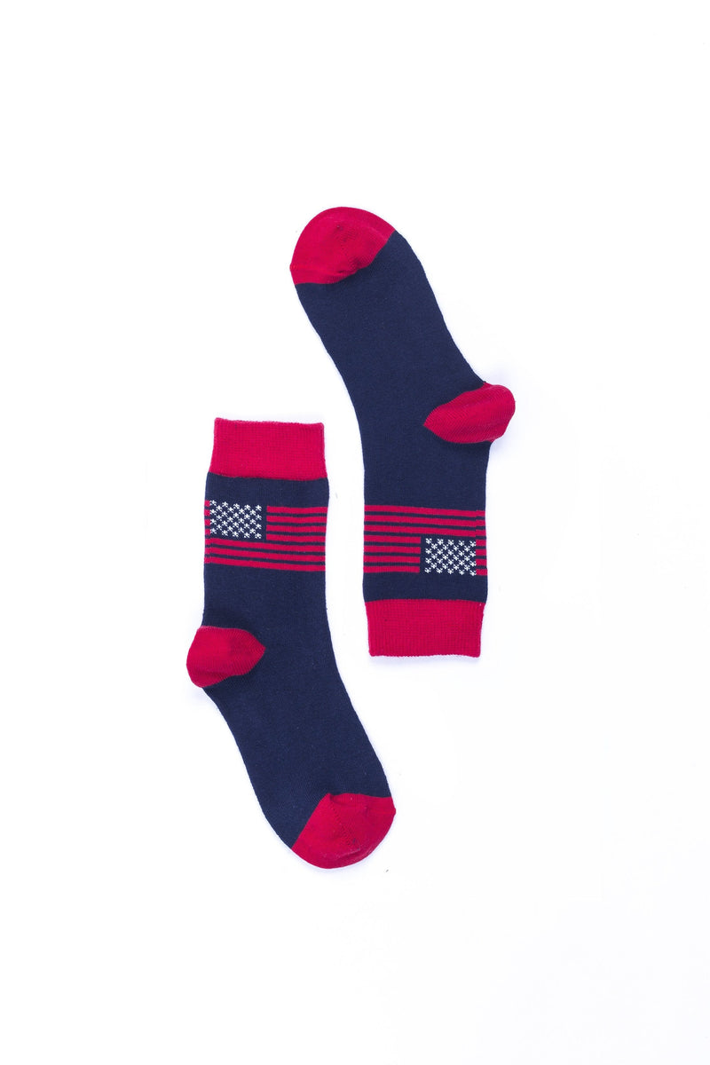 Socks n Socks Women's Fashion - Women's Intimates and Loungewear - Women's Socks & Hosiery - Socks One Color / One Size Women's Usa Flag Socks