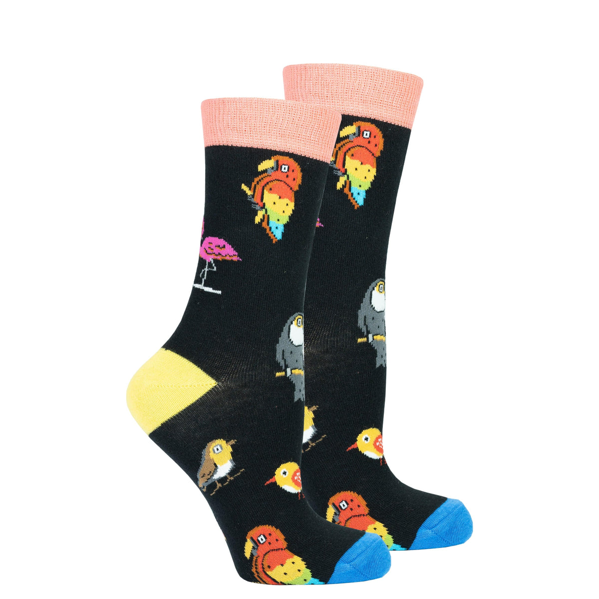 Socks n Socks Women's Fashion - Women's Intimates and Loungewear - Women's Socks & Hosiery - Socks One Color / One Size Women's Wild Birds Socks