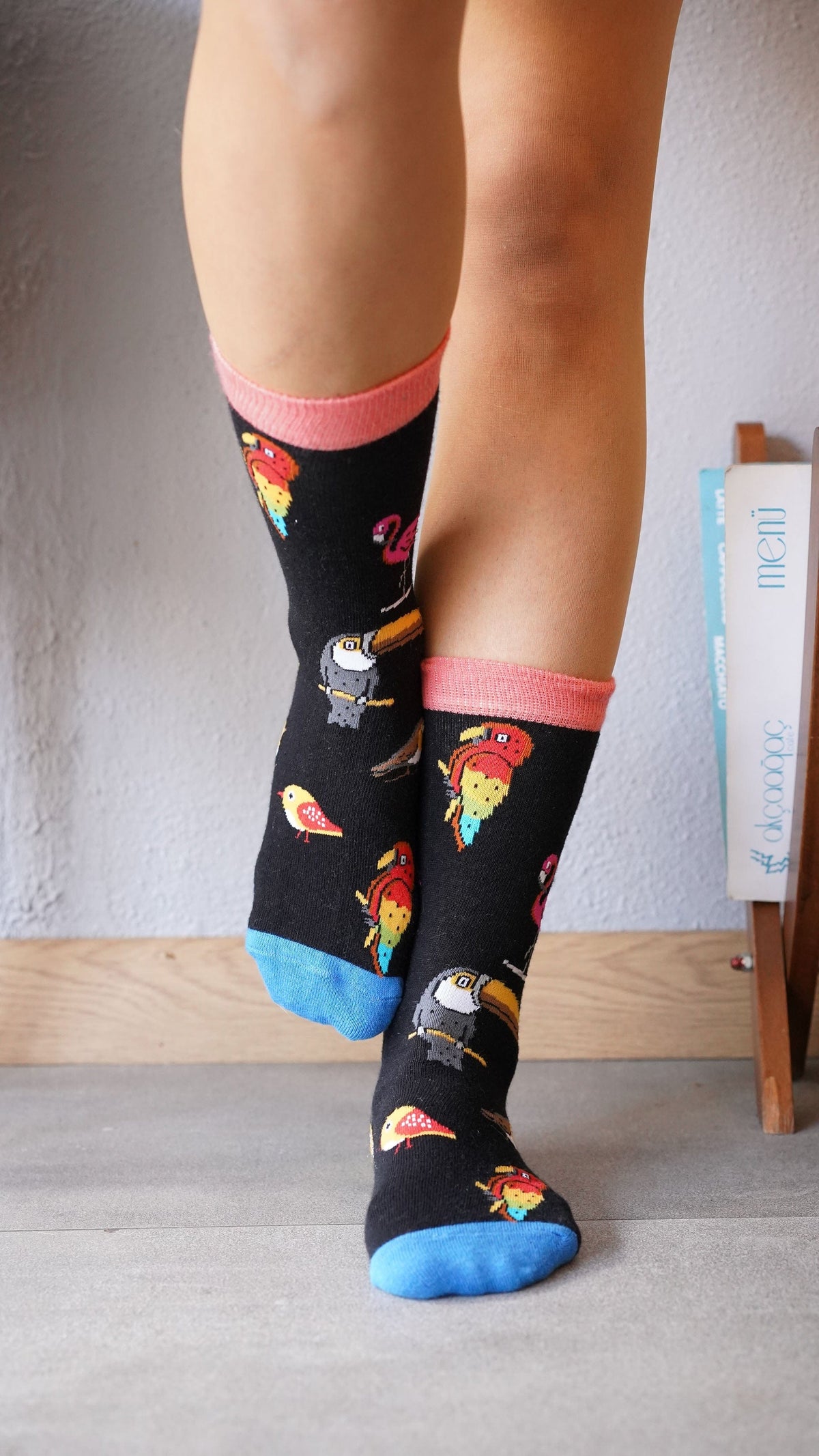 Socks n Socks Women's Fashion - Women's Intimates and Loungewear - Women's Socks & Hosiery - Socks One Color / One Size Women's Wild Birds Socks
