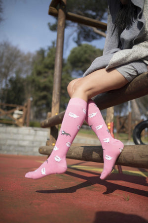 Socks n Socks Women's Fashion - Women's Intimates and Loungewear - Women's Socks & Hosiery - Socks Women's Cute Animals Knee High Socks Set