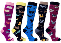 Socks n Socks Women's Fashion - Women's Intimates and Loungewear - Women's Socks & Hosiery - Socks Women's Cute Cats Knee High Socks Set