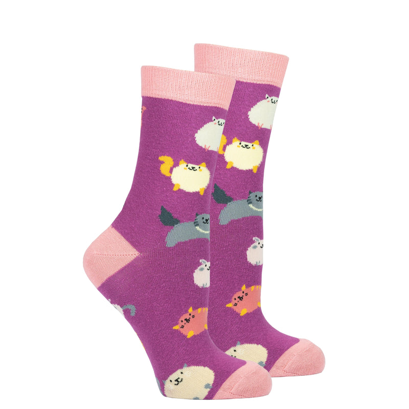 Socks n Socks Women's Fashion - Women's Intimates and Loungewear - Women's Socks & Hosiery - Socks Women's Cute Cats Socks Set