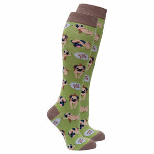 Socks n Socks Women's Fashion - Women's Intimates and Loungewear - Women's Socks & Hosiery - Socks Women's Cute Dogs Knee High Socks Set