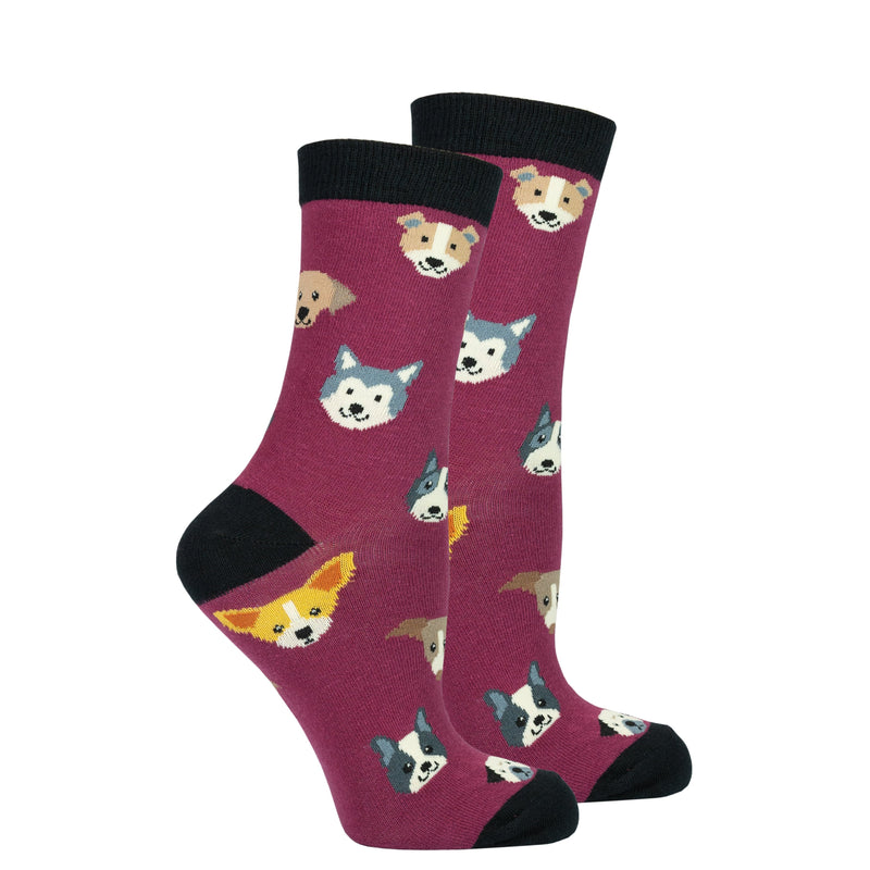 Socks n Socks Women's Fashion - Women's Intimates and Loungewear - Women's Socks & Hosiery - Socks Women's Cute Dogs Socks Set