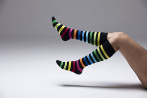 Socks n Socks Women's Fashion - Women's Intimates and Loungewear - Women's Socks & Hosiery - Socks Women's Exclusive Stripe Knee High Socks Set