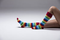 Socks n Socks Women's Fashion - Women's Intimates and Loungewear - Women's Socks & Hosiery - Socks Women's Exclusive Stripe Knee High Socks Set