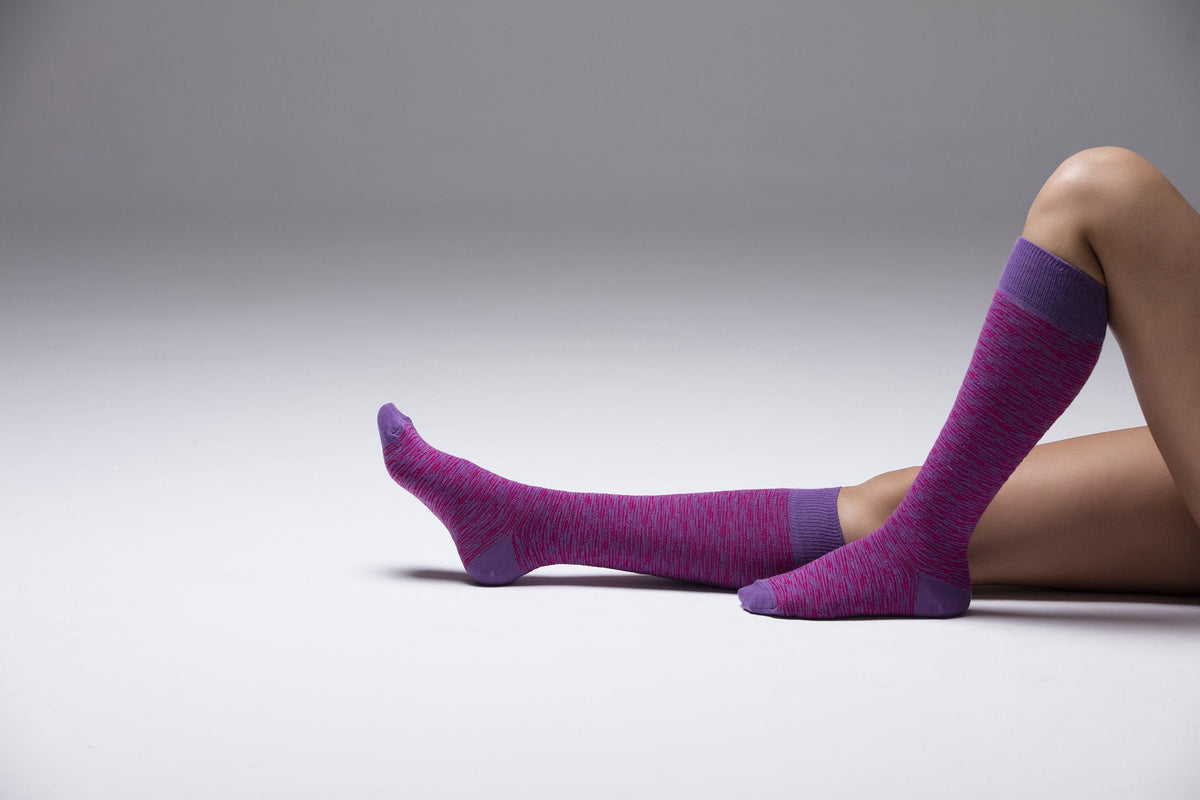 Socks n Socks Women's Fashion - Women's Intimates and Loungewear - Women's Socks & Hosiery - Socks Women's Grizzled Knee High Socks Set