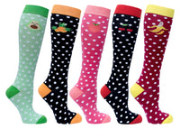 Socks n Socks Women's Fashion - Women's Intimates and Loungewear - Women's Socks & Hosiery - Socks Women's Juicy Fruits Knee High Socks Set