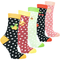 Socks n Socks Women's Fashion - Women's Intimates and Loungewear - Women's Socks & Hosiery - Socks Women's Juicy Fruits Socks Set