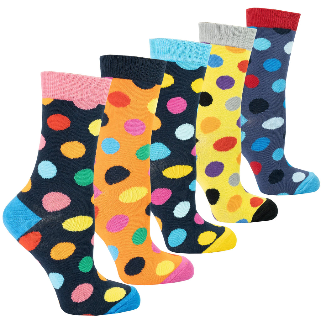 Socks n Socks Women's Fashion - Women's Intimates and Loungewear - Women's Socks & Hosiery - Socks Women's Modern Dots Socks Set