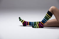 Socks n Socks Women's Fashion - Women's Intimates and Loungewear - Women's Socks & Hosiery - Socks Women's Multiline Stripe Knee High Socks Set