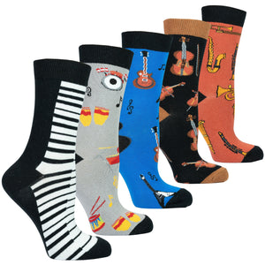 Socks n Socks Women's Fashion - Women's Intimates and Loungewear - Women's Socks & Hosiery - Socks Women's Music Socks Set