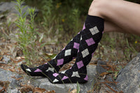 Socks n Socks Women's Fashion - Women's Intimates and Loungewear - Women's Socks & Hosiery - Socks Women's Traditional Argyle Knee High Socks Set