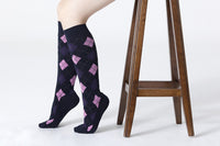 Socks n Socks Women's Fashion - Women's Intimates and Loungewear - Women's Socks & Hosiery - Socks Women's Traditional Argyle Knee High Socks Set